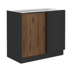 Dulap inferior MENZO 105 ND 1F BB, nuc okapi/negru