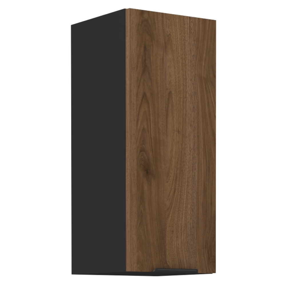 Dulap superior MENZO 30 G-72 1F, nuc okapi/negru