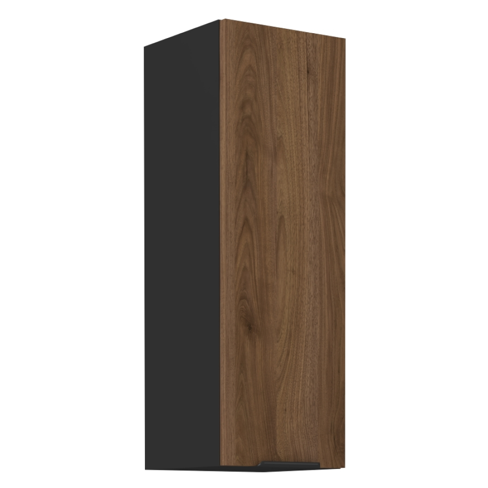 Dulap superior MENZO 30 G-90 1F, nuc okapi/negru