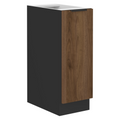Dulap inferior cu cos extensibil MENZO 30 D CARGO BB, nuc okapi/negru