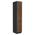 Dulap inalt MENZO 40 DK-210 2F, nuc okapi/negru