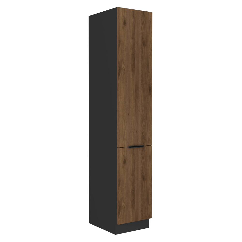 Dulap inalt MENZO 40 DK-210 2F, nuc okapi/negru