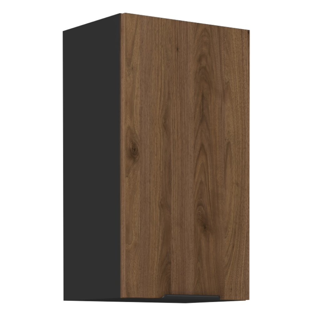 Dulap superior MENZO 40 G-72 1F, nuc okapi/negru
