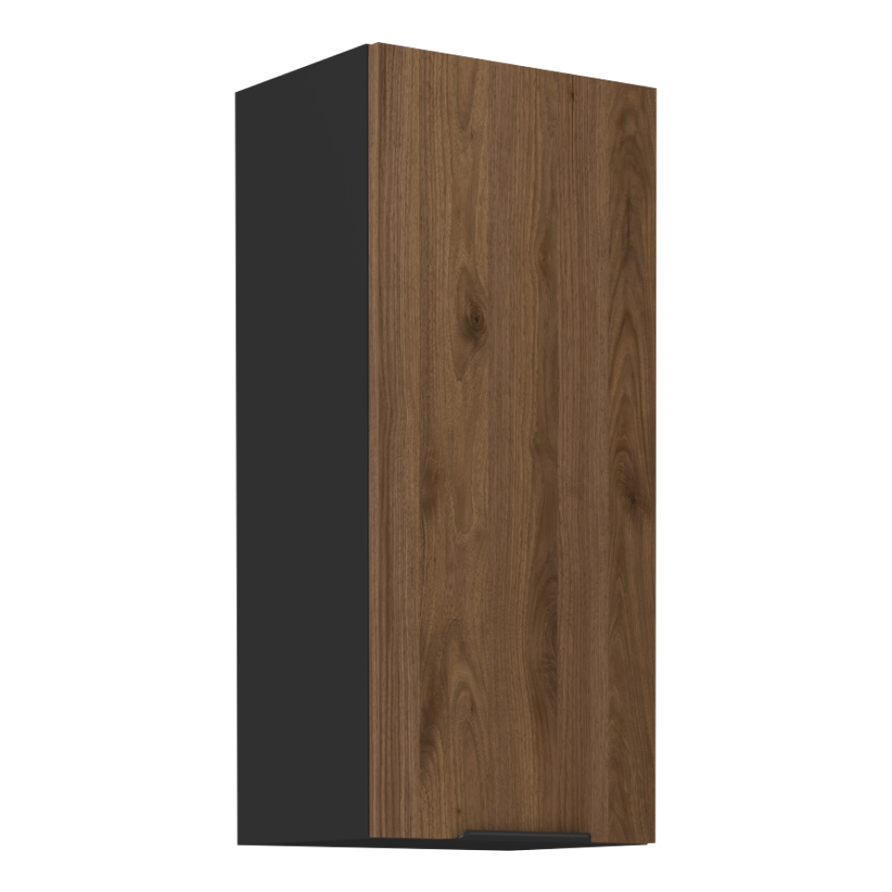 Dulap superior MENZO 40 G-90 1F, nuc okapi/negru