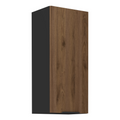 Dulap superior MENZO 40 G-90 1F, nuc okapi/negru