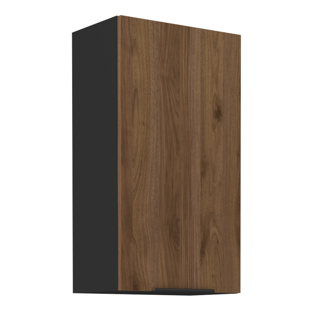 Dulap superior MENZO 50 G-90 1F, nuc okapi/negru