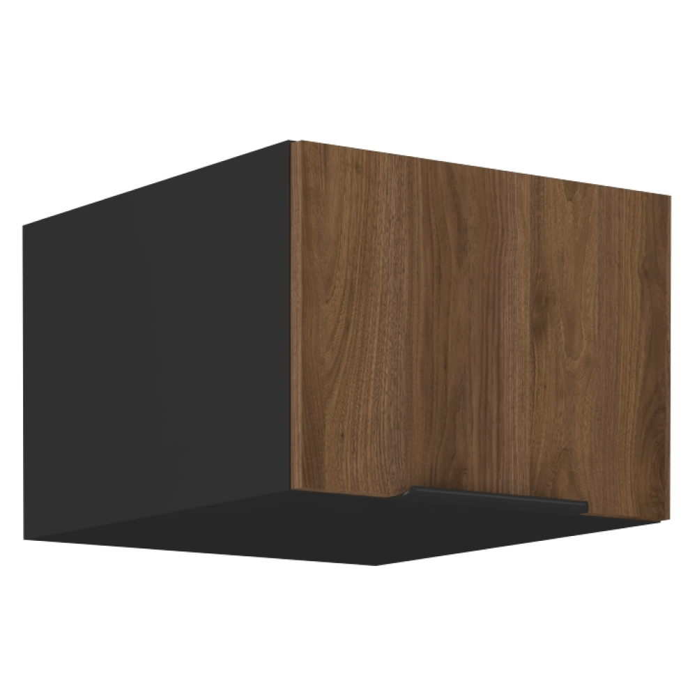 Dulap superior MENZO 50 NAGU-36 1F, nuc okapi/negru
