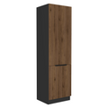 Dulap inalt MENZO 60 DK-210 2F, nuc okapi/negru