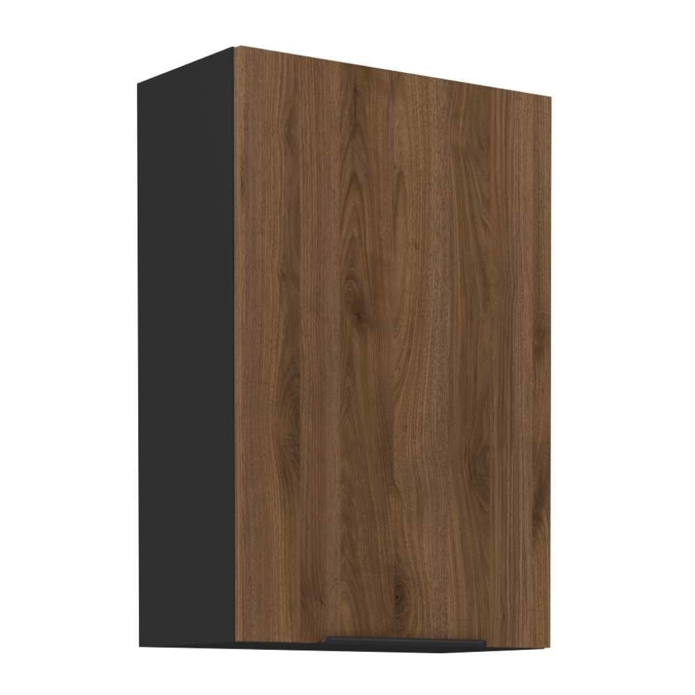 Dulap superior MENZO 60 G-90 1F, nuc okapi/negru