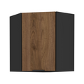 Dulap de colt superior MENZO 60x60 GN-72 1F, nuc okapi/negru