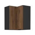 Dulap de colt superior MENZO 60x60 GN-72 2F, nuc okapi/negru