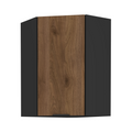 Dulap de colt superior MENZO 60x60 GN-90 1F, nuc okapi/negru