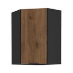 Dulap de colt superior MENZO 60x60 GN-90 1F, nuc okapi/negru