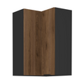 Dulap de colt superior MENZO 60x60 GN-90 2F, nuc okapi/negru