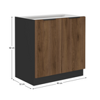 Dulap bucatarie modular MENZO 80 D 2F BB, vedere 3