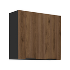 Dulap superior MENZO 80 G-72 2F, nuc okapi/negru