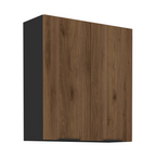 Dulap superior MENZO 80 G-90 2F, nuc okapi/negru