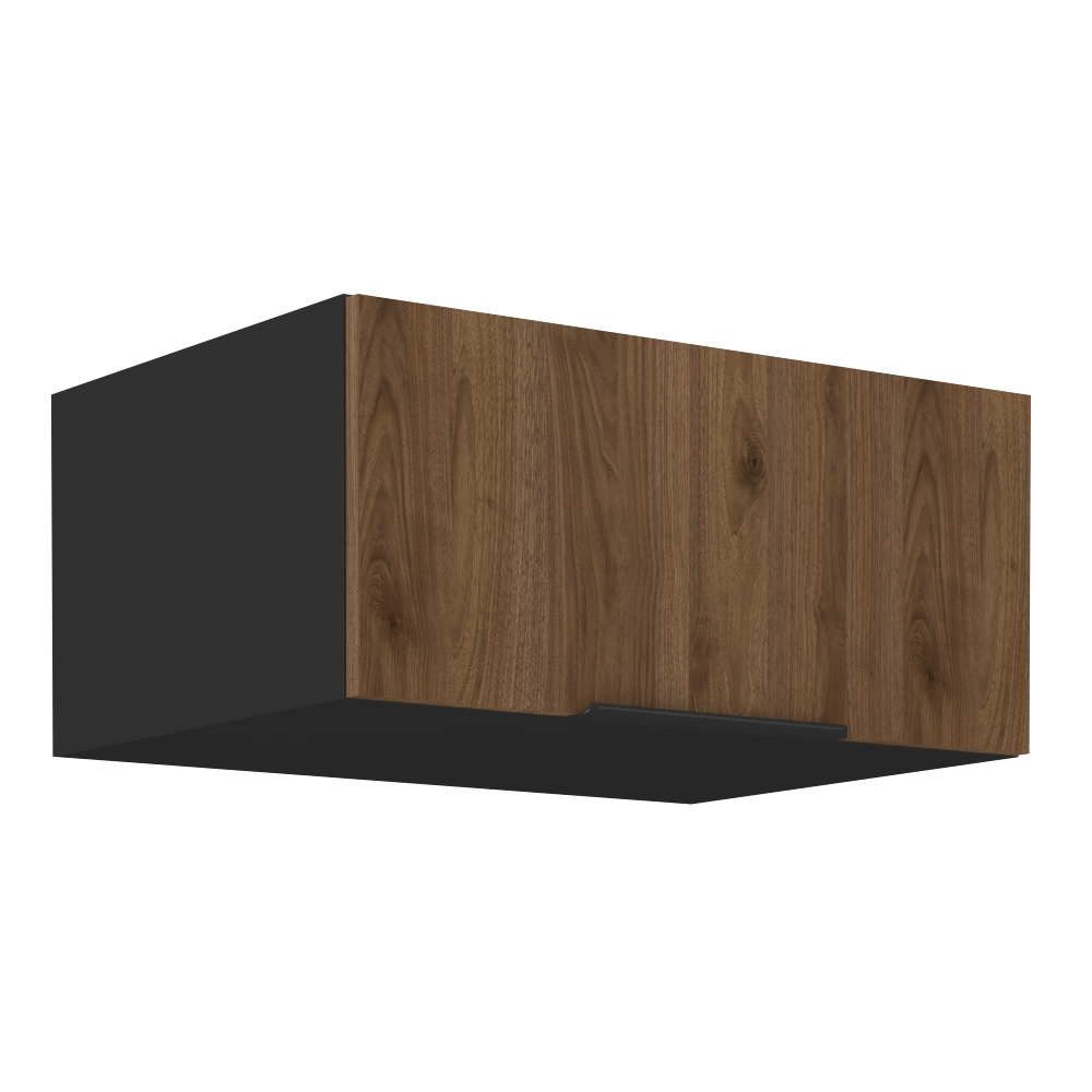 Dulap superior MENZO 80 NAGU-36 1F, nuc okapi/negru