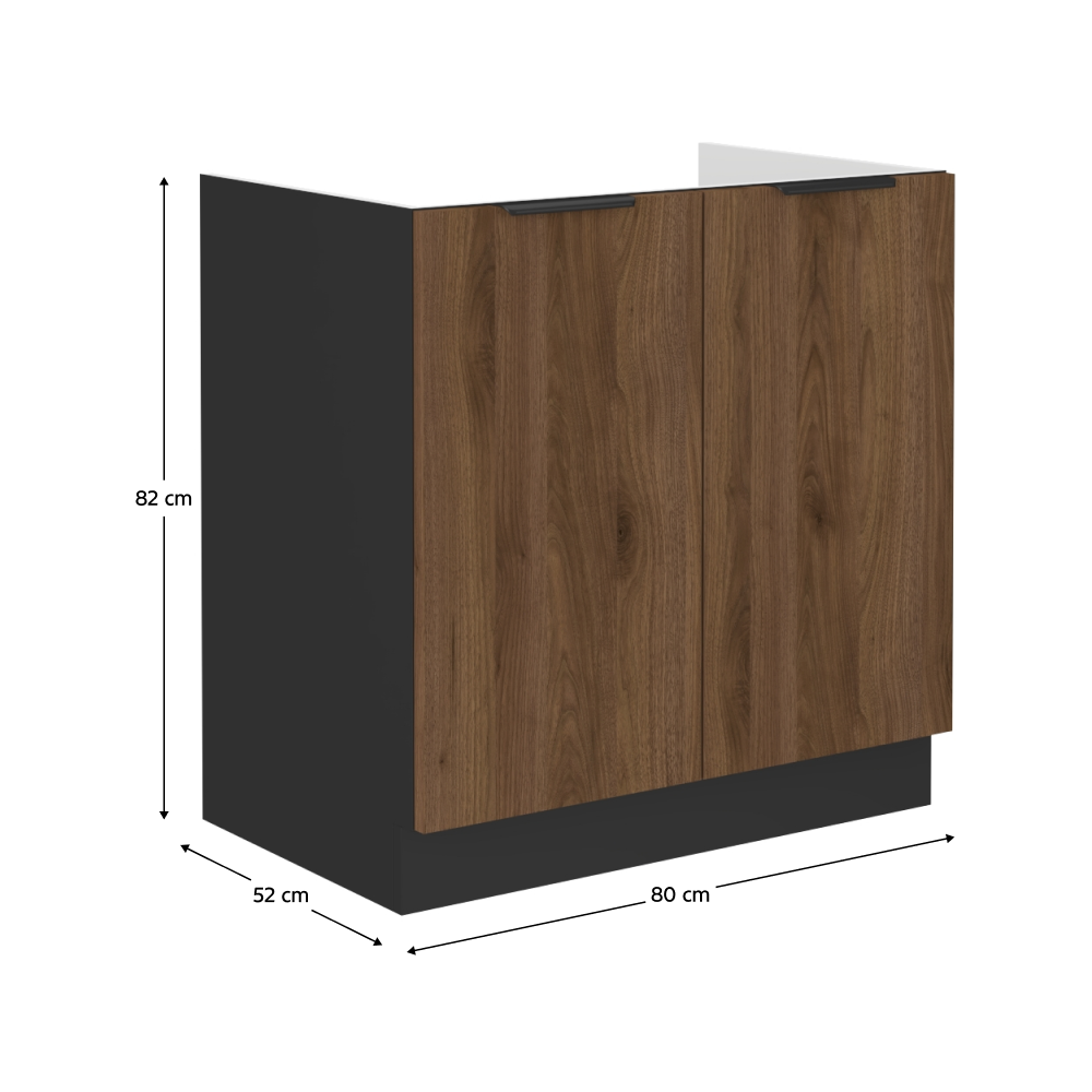 Dulap bucatarie modular MENZO 80 ZL 2F BB, vedere 3