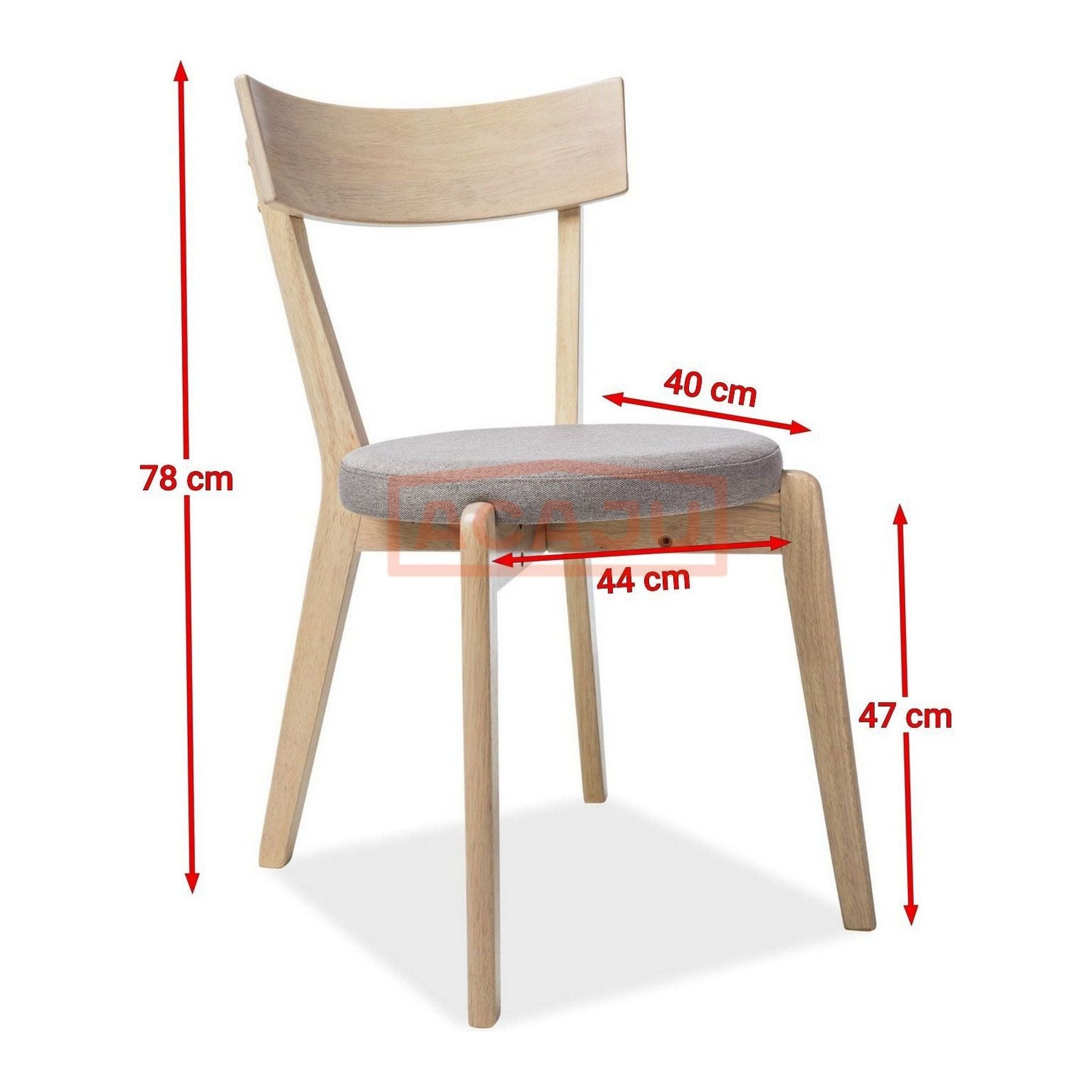 Scaun extensibil tapitat Nelson, vedere 4