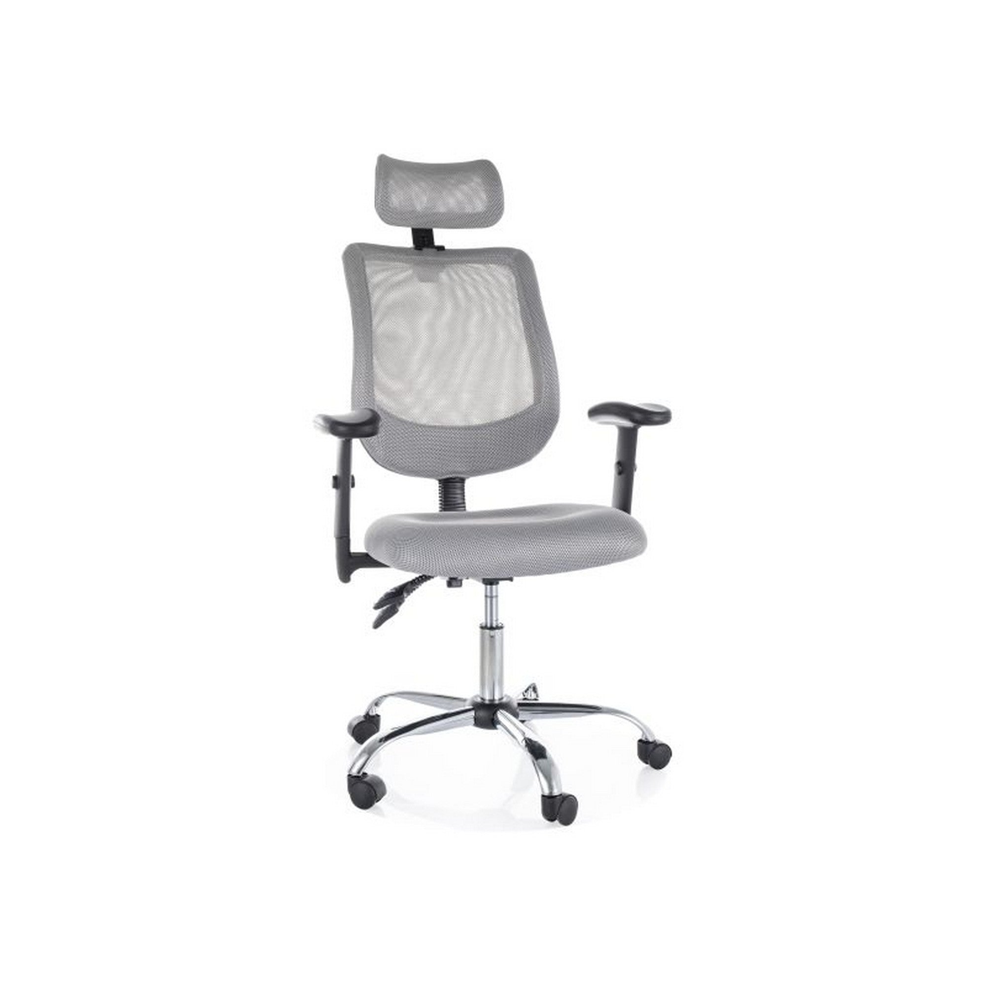 Scaun de birou Q-118R, gri / crom