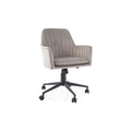 Scaun birou Q-886, bej inchis/negru