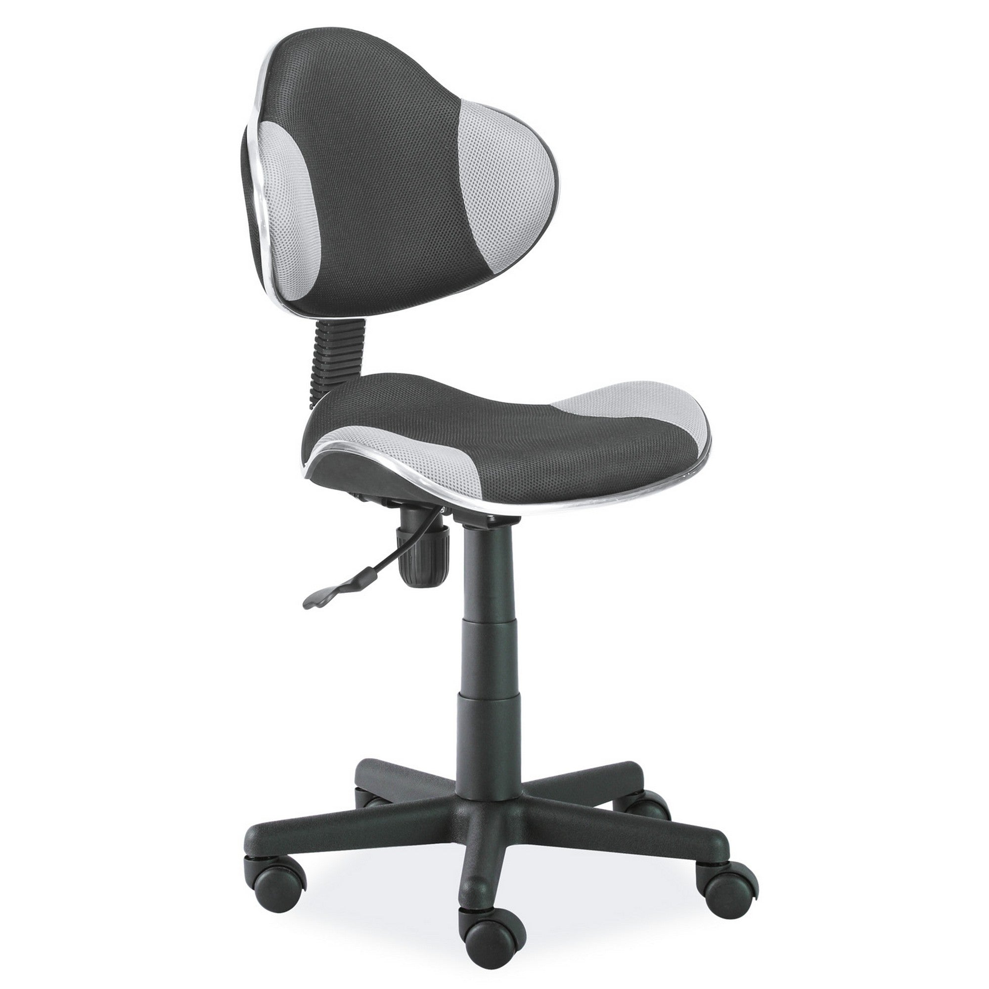 Scaun tapitat Q-G2, negru/gri