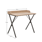 Birou PC OFIS, stejar / negru