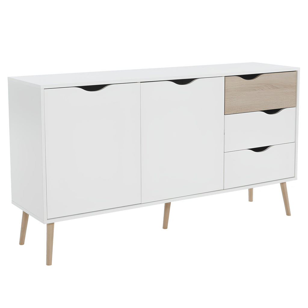 Comoda OSLO 75381, stejar sonoma/alb