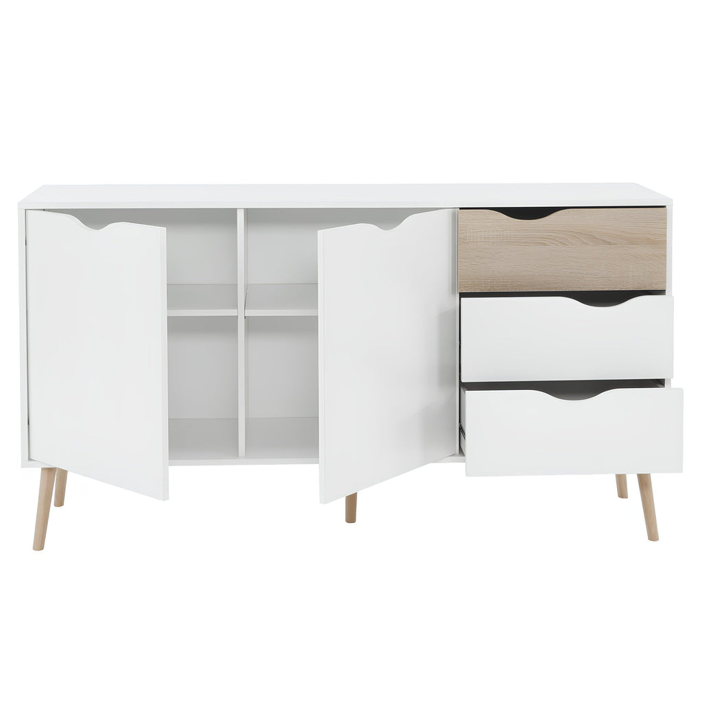 Comoda OSLO, stejar sonoma / alb