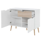 Comoda OSLO, stejar sonoma / alb