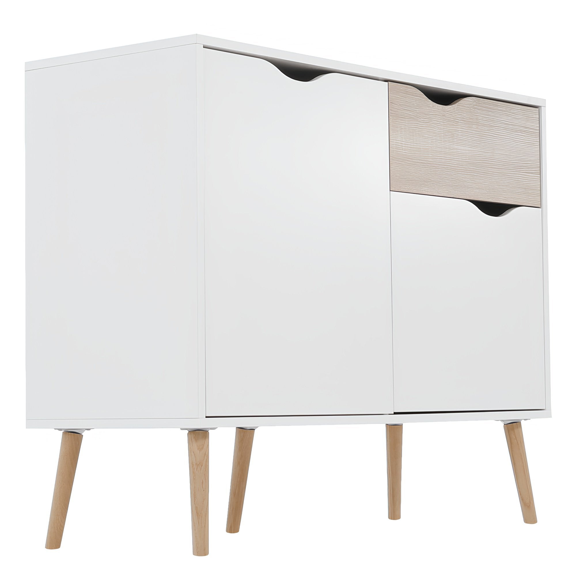 Comoda OSLO, stejar sonoma / alb
