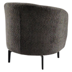 Fotoliu PRESO, gri maro / negru