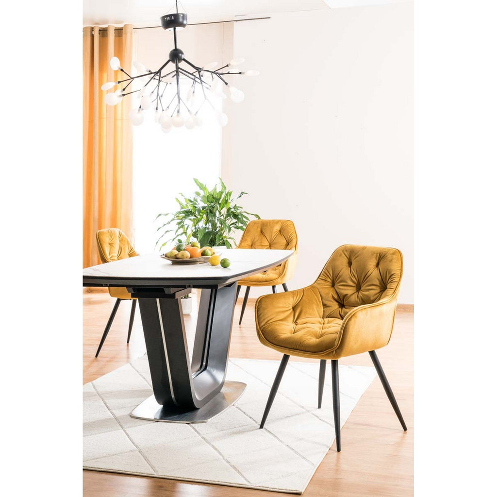 Masa extensibila alb/negru ARMANI, vedere 29