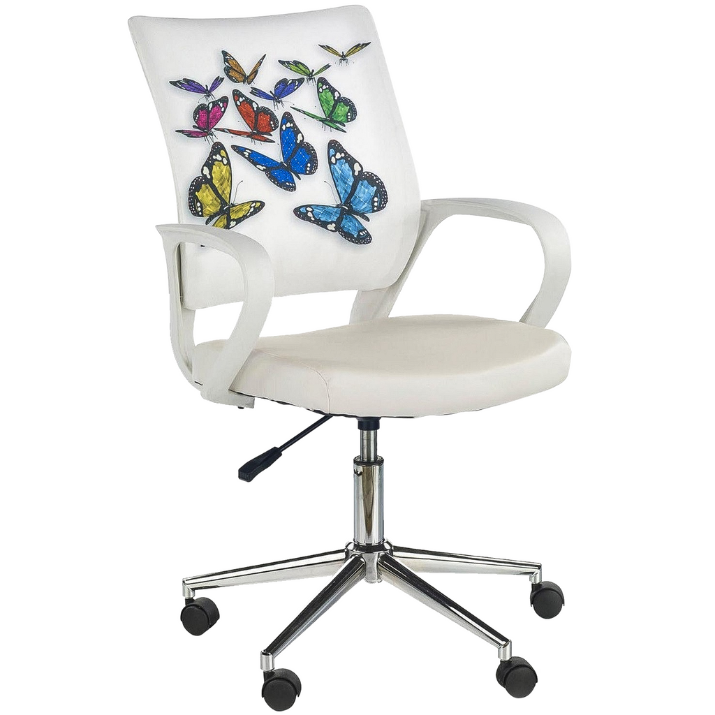 Scaun de birou tapitat Butterfly