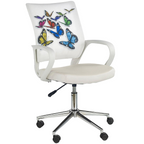 Scaun de birou tapitat Butterfly