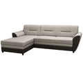 Set canapea extensibila SEVARD ROH, maro/gri-bej taupe, stanga