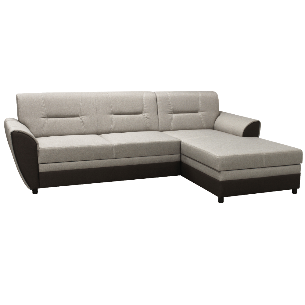 Canapea extensibila SEVARD ROH, maro/gri-bej taupe, dreapta