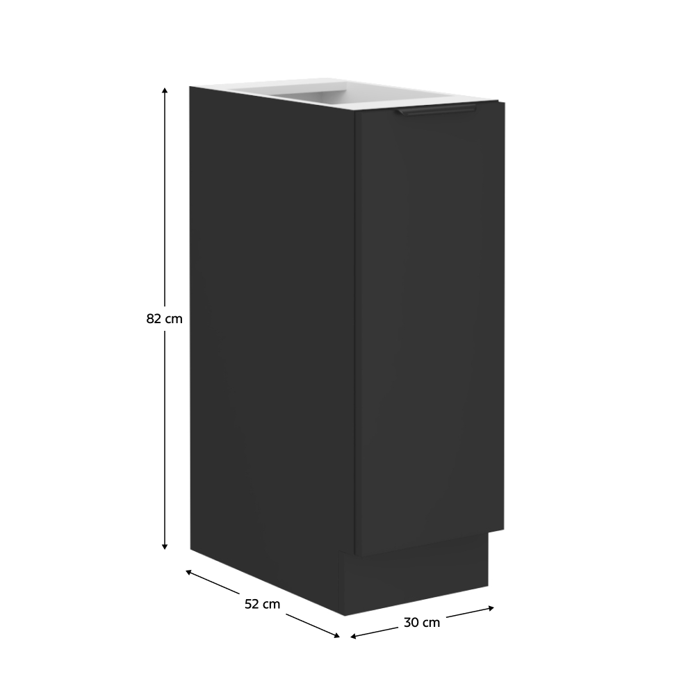 Dulap bucatarie SIBER, negru
