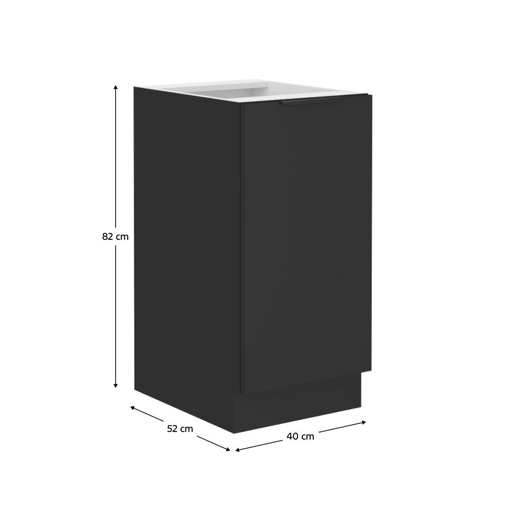 Dulap bucatarie modular SIBER 40 D 1F BB, vedere 3