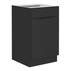Dulap inferior SIBER 50 D 1F 1S BB, negru