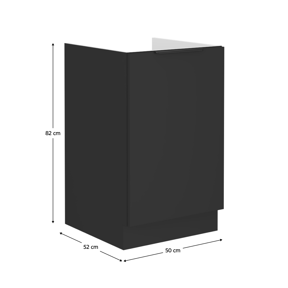 Dulap bucatarie modular SIBER 50 ZL 1F BB, vedere 3