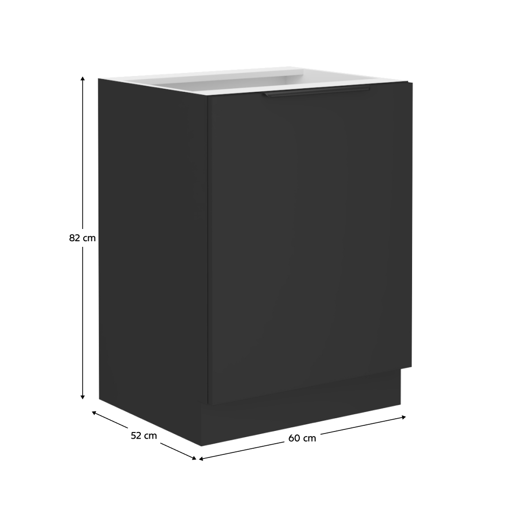 Dulap bucatarie modular SIBER 60 D 1F BB, vedere 3