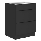 Dulap inferior SIBER 60 D 3S BB, negru