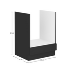 Dulap bucatarie modular inferior pentru aragaz incorporabil SIBER 60 D GAZ BB, vedere 3