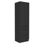 Dulap inalt SIBER 60 DKS-210 3S1F, negru