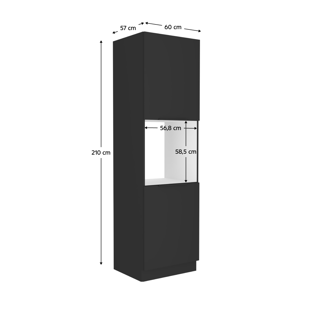Dulap bucatarie modular SIBER 60 DP-210 2F, vedere 3
