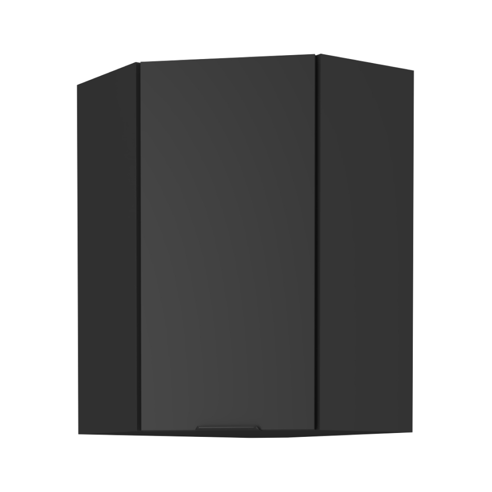 Dulap de colt superior SIBER 60x60 GN-90 1F, negru