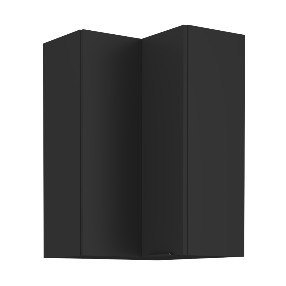 Dulap de colt superior SIBER 60x60 GN-90 2F, negru
