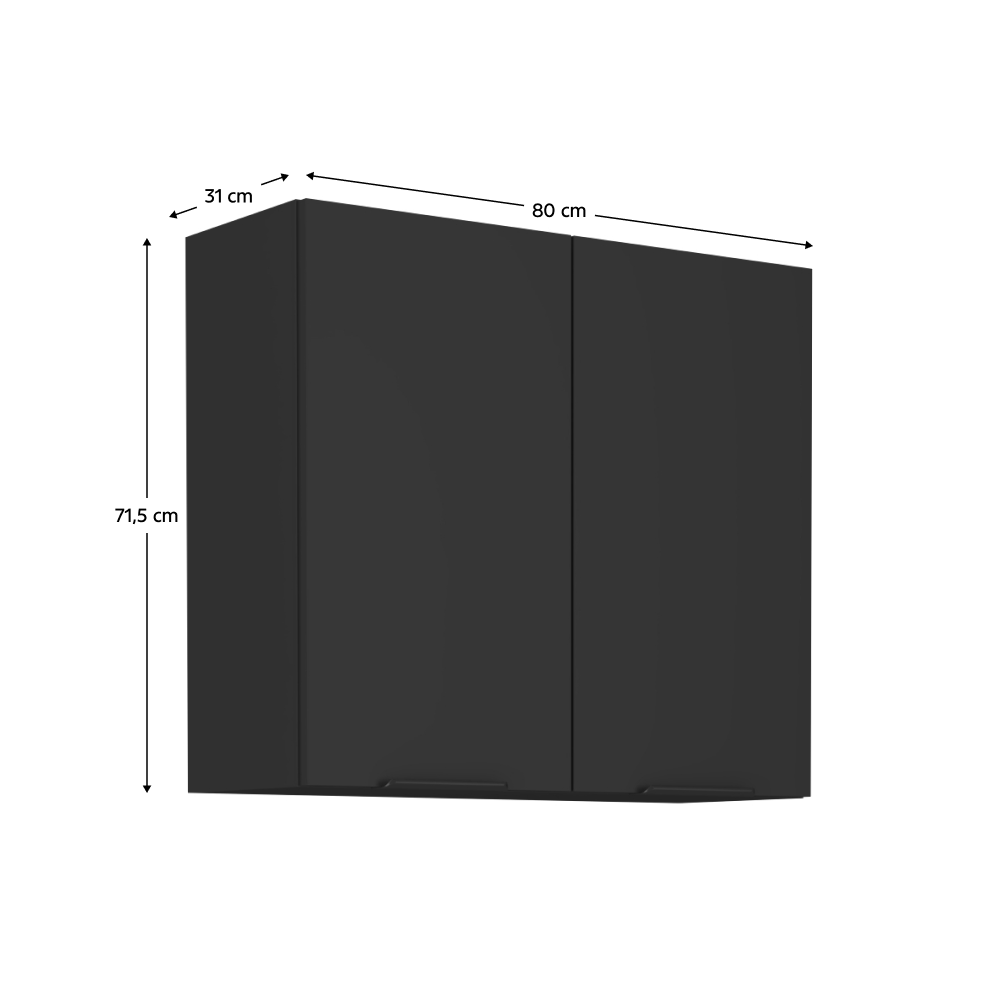 Dulap bucatarie modular SIBER 80 G-72 2F, vedere 3